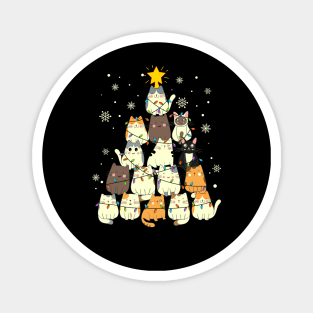 Cute Cats Merry Christmas Whisker Wonderland Magnet